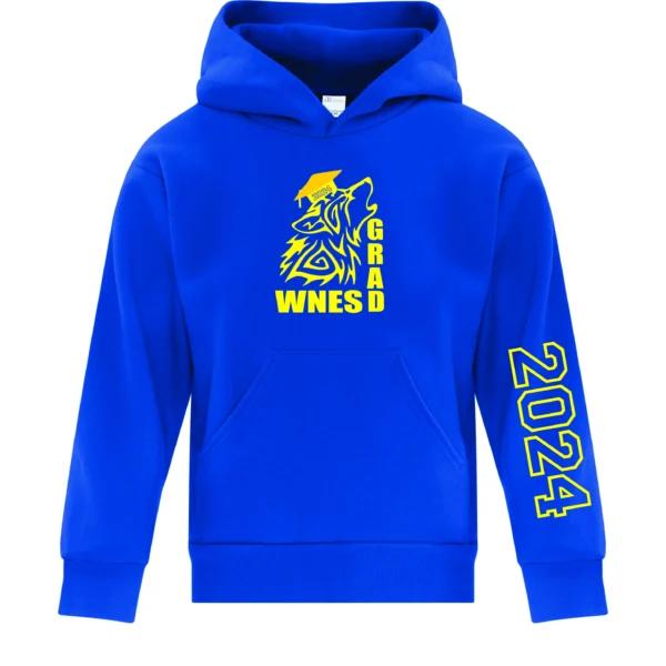 WNES Youth Grad 2024 Hoodie Royal Blue